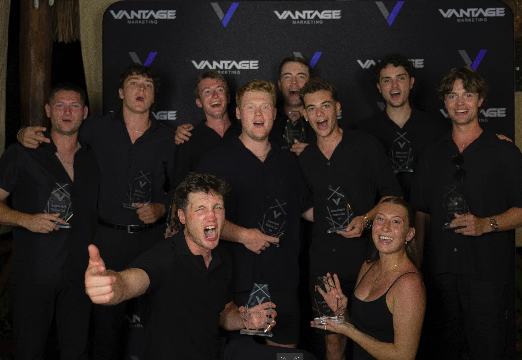 Team celebrating success